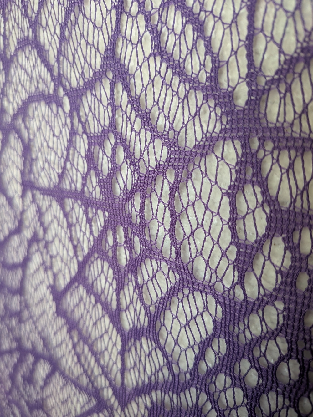 Purple Lace Spiderweb Table RUNNER-70" Long Great For Halloween - Picture 4 of 4